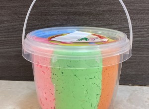 سطل سلايم ملون.