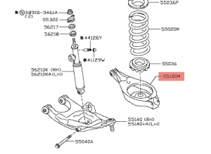 مقص خلفي يمين نيسان باترول 2020-2010