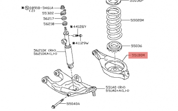 مقص خلفي يمين نيسان باترول 2020-2010