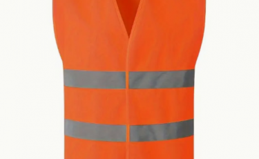 معطف عاكس سلامة برتقالي -120GSM - XXL