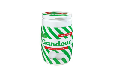 غندور لبان النعناع الاخضر خاليه من السكر علبه 70.4 جرام