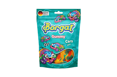 بورقات حلوى الجيلي سيارات كيس 80 جرام